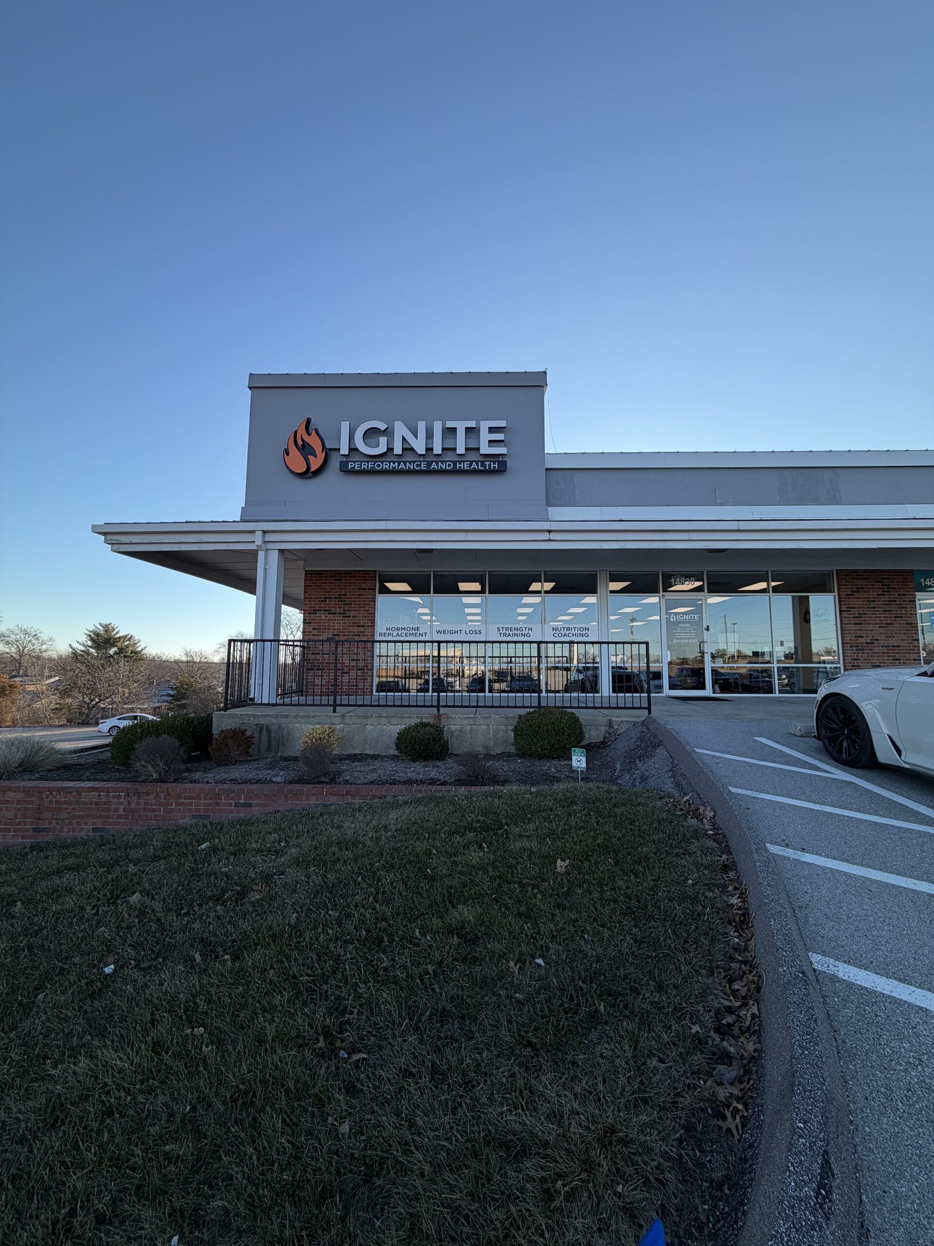 The Ignite Performance and Health building on Clayton Road in Chesterfield